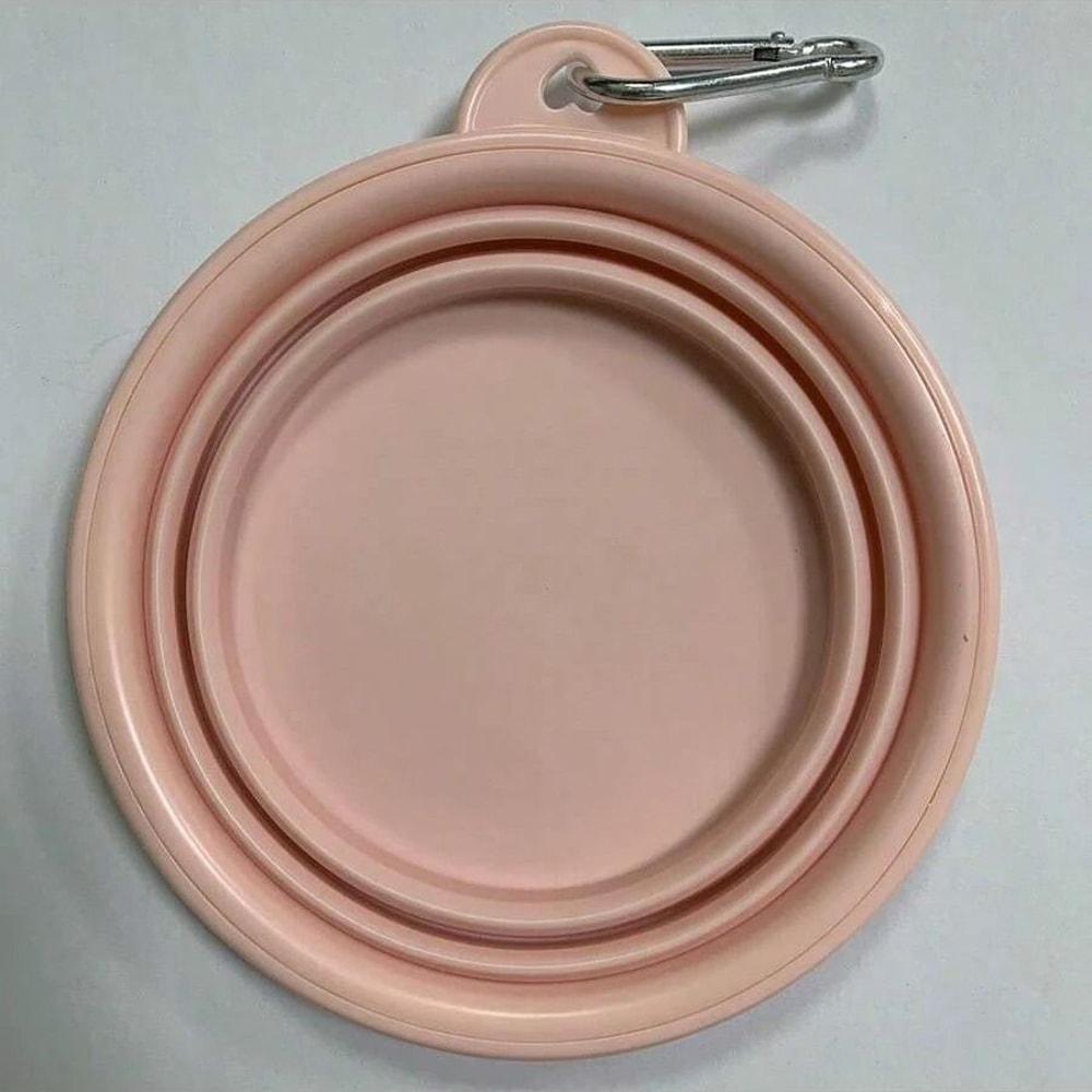 Portable Foldable Dog Travel Bowl With Carabiner 350ml For Pets On The Go 4