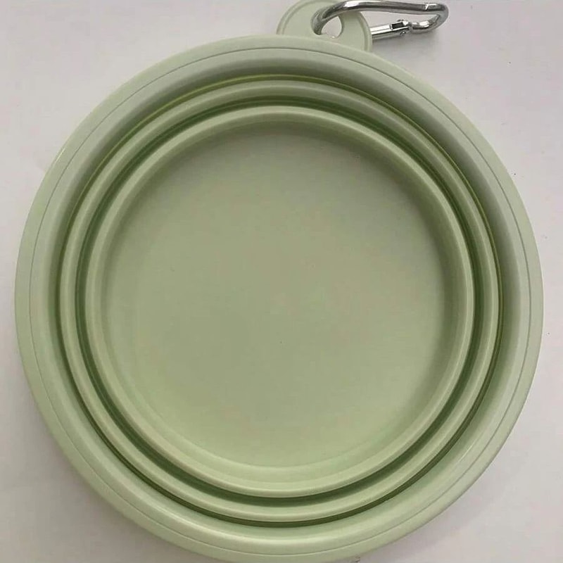 Portable Foldable Dog Travel Bowl With Carabiner 350ml For Pets On The Go 5