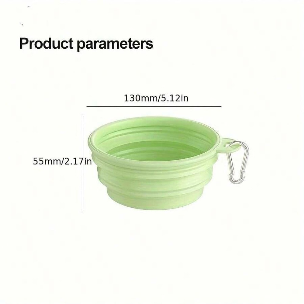 Portable Foldable Dog Travel Bowl With Carabiner 350ml For Pets On The Go 9