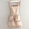 Stylish Korean Canvas Waterproof Apron With Pockets For Women 4