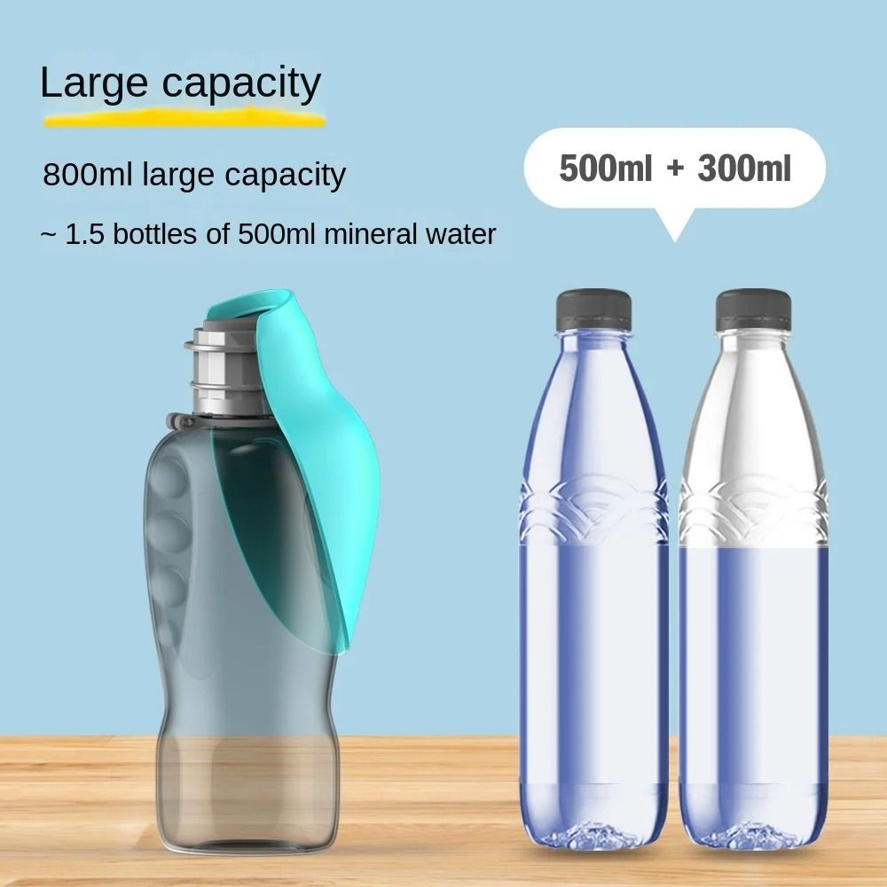 Portable Dog Water Bottle Leaf Design Folding Pet Drinking Cup For Outdoor Use 4