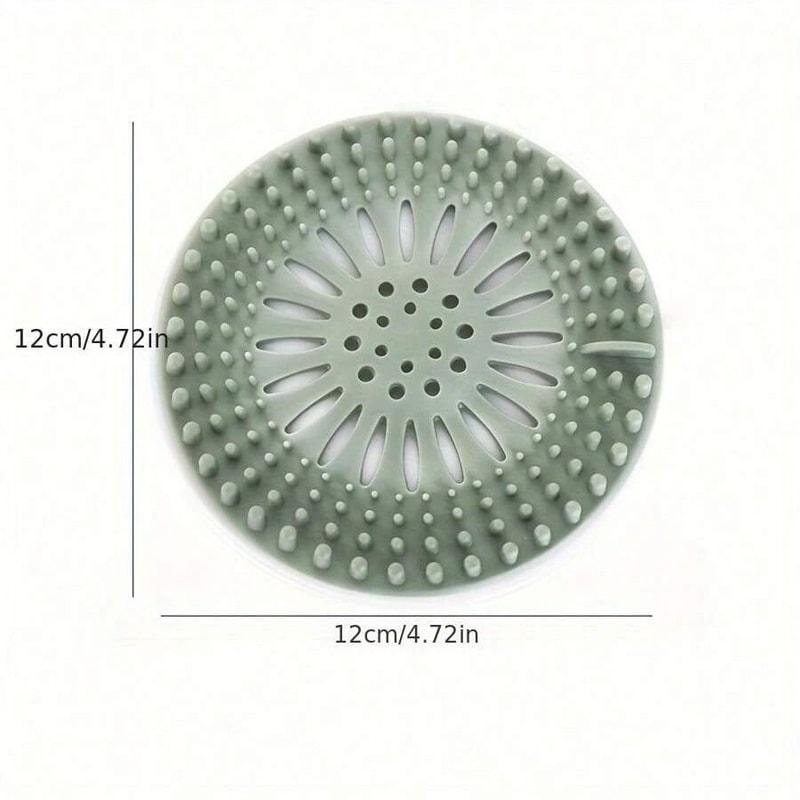 Silicone Floor Drain Cover Hair Catcher Anti Blocking Sink And Bathroom Filter 2