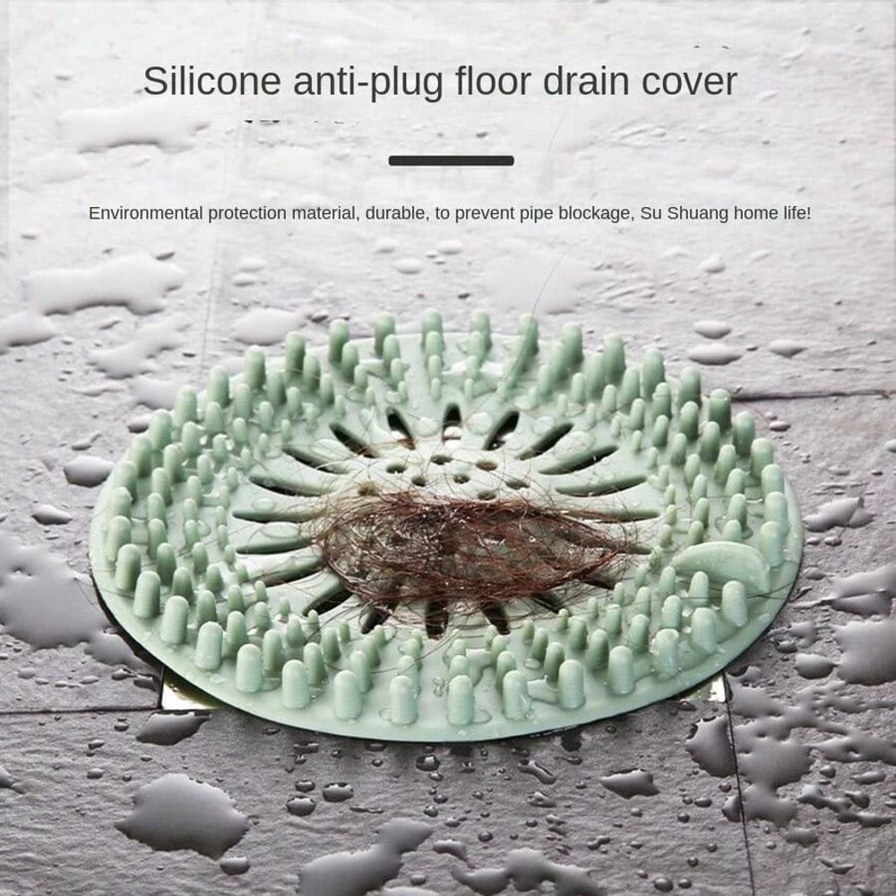 Silicone Floor Drain Cover Hair Catcher Anti Blocking Sink And Bathroom Filter 8