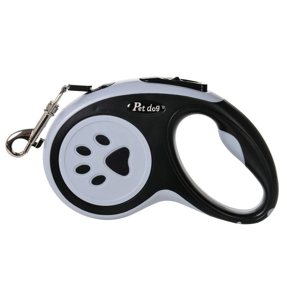 Automatic Retractable Dog Leash With Paw Print Design For Easy Walking 1