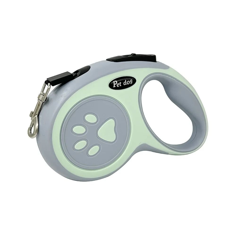 Automatic Retractable Dog Leash With Paw Print Design For Easy Walking 2