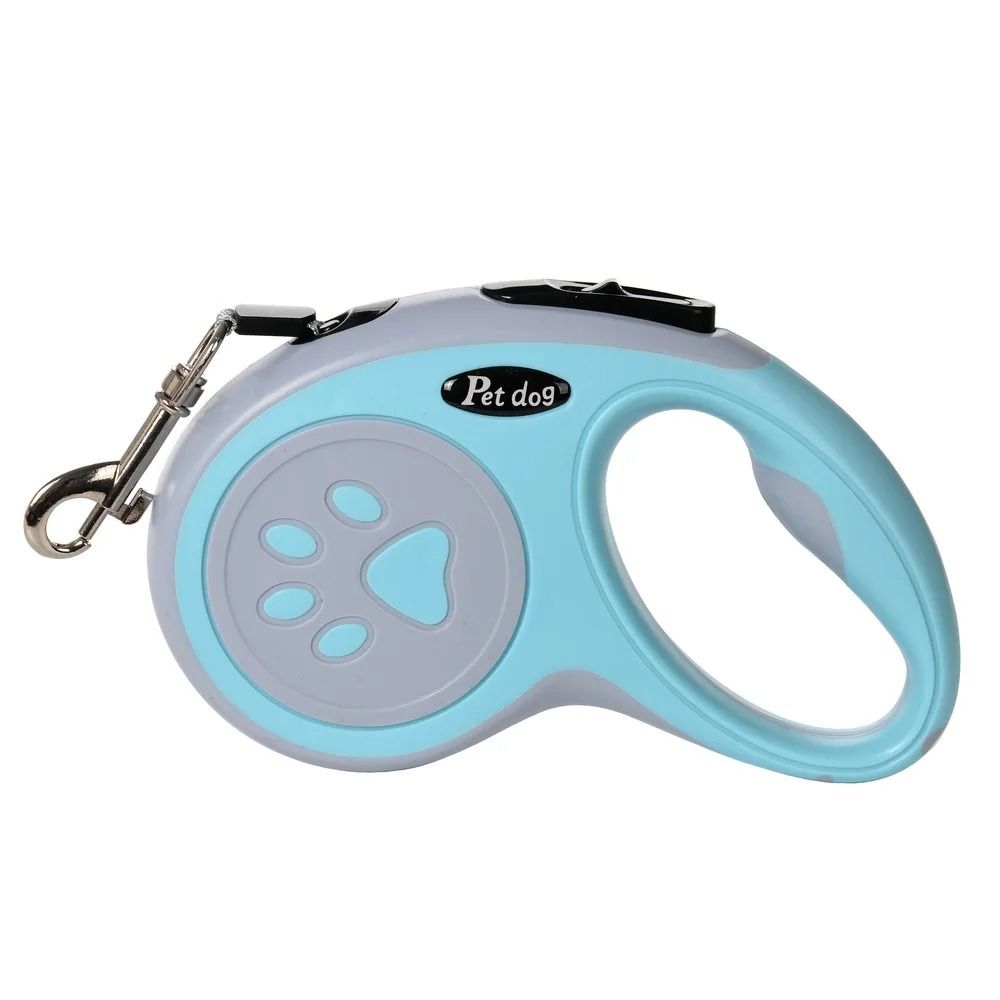 Automatic Retractable Dog Leash With Paw Print Design For Easy Walking 3
