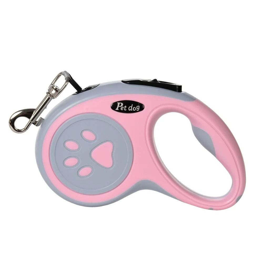 Automatic Retractable Dog Leash With Paw Print Design For Easy Walking 7