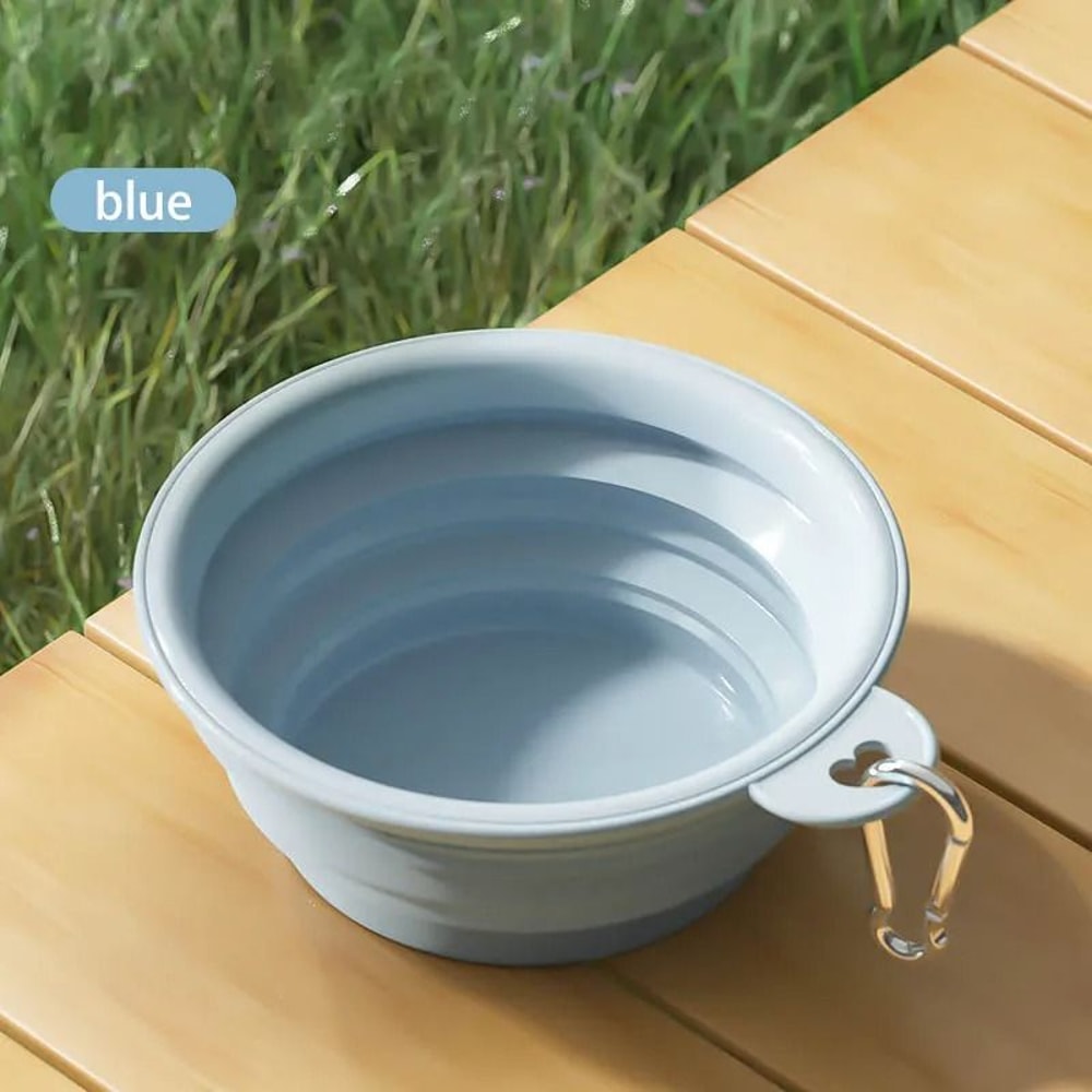 Foldable Silicone Dog Bowl Large Capacity Portable Pet Travel Feeding Bowl 3