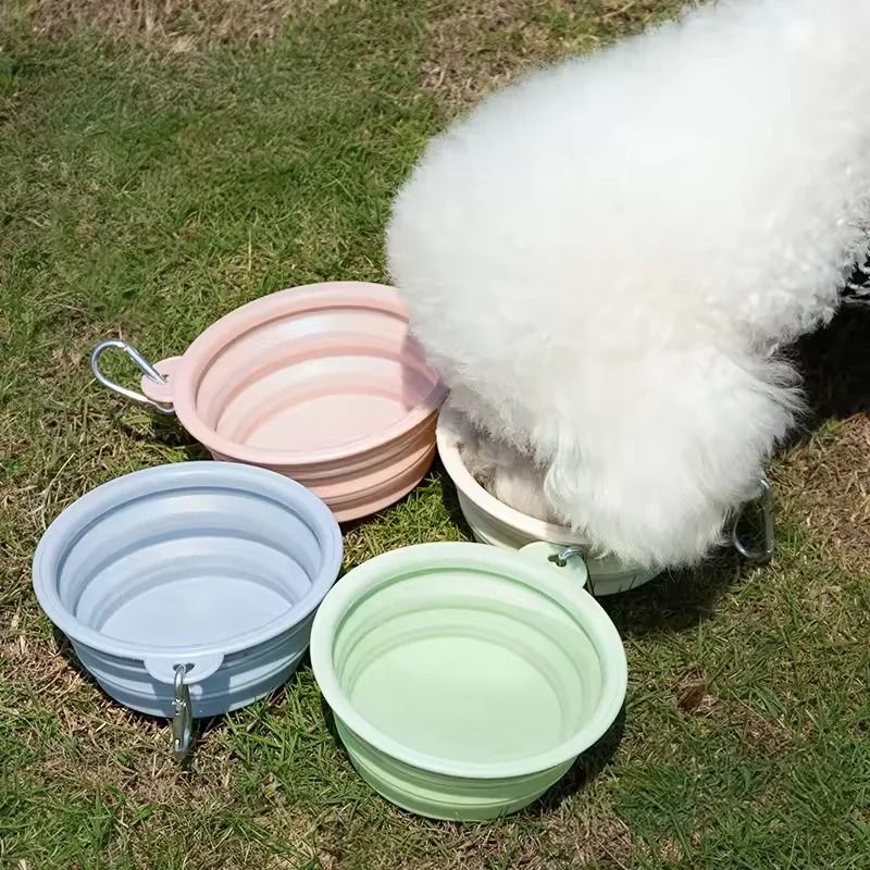 Foldable Silicone Dog Bowl Large Capacity Portable Pet Travel Feeding Bowl 7