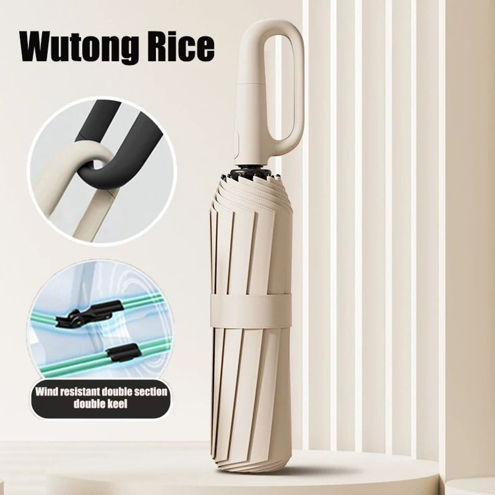 Oversized Automatic Windproof Umbrella With UV Protection And Reinforced Frame 3