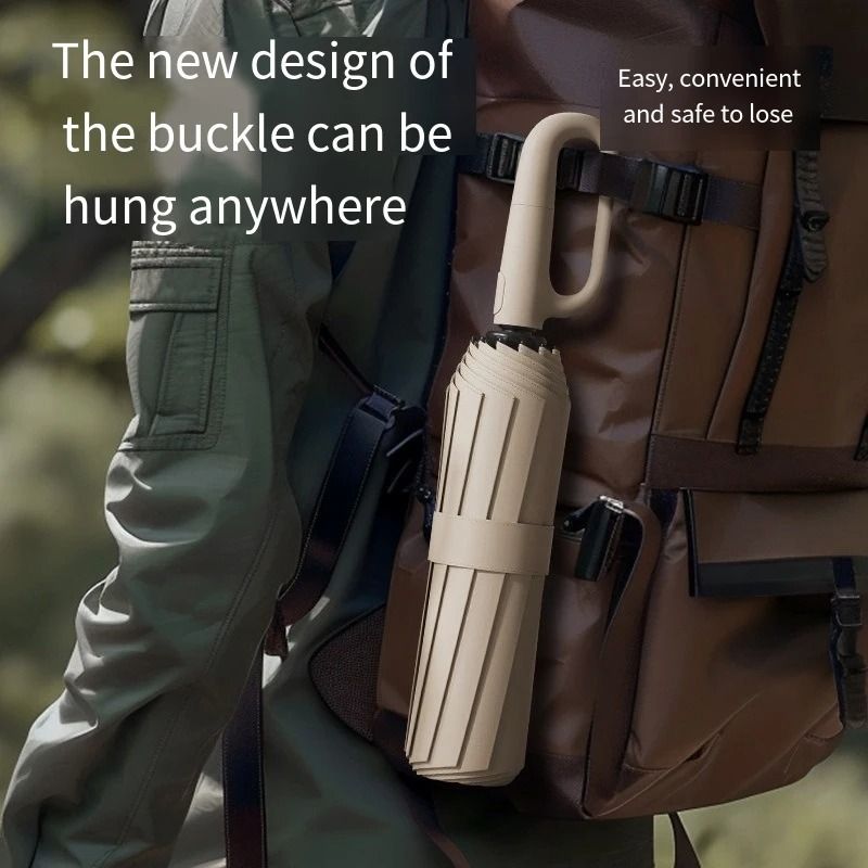 Oversized Automatic Windproof Umbrella With UV Protection And Reinforced Frame 9