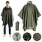 3 In 1 Waterproof Military Rain Poncho For Camping Hiking And Travel 2