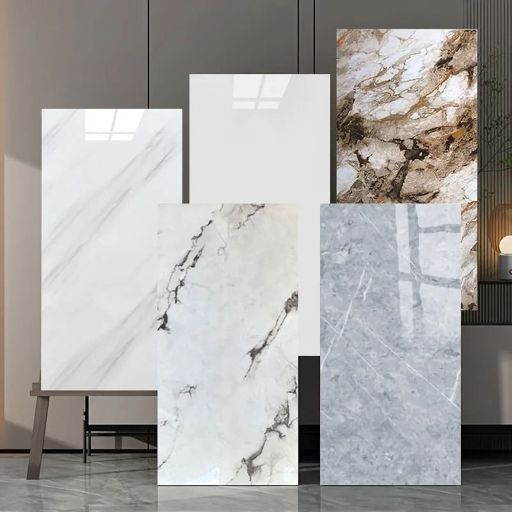 Peel And Stick Waterproof Wall Tiles PVC Adhesive Wallpaper For Bathroom 13