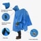 3 In 1 Long Waterproof Rain Poncho With Hood And Sleeves For Outdoor Use 11