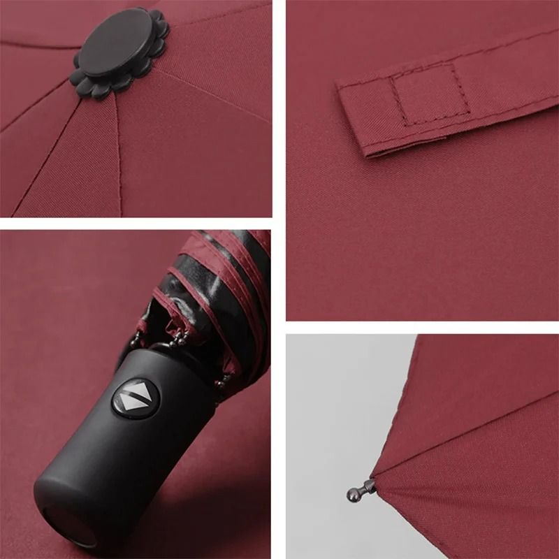 Large Automatic Windproof Travel Umbrella Waterproof Sun And Rain Protection 9
