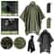 3 In 1 Waterproof Military Rain Poncho With Hood And Sleeves For Outdoor Use 8