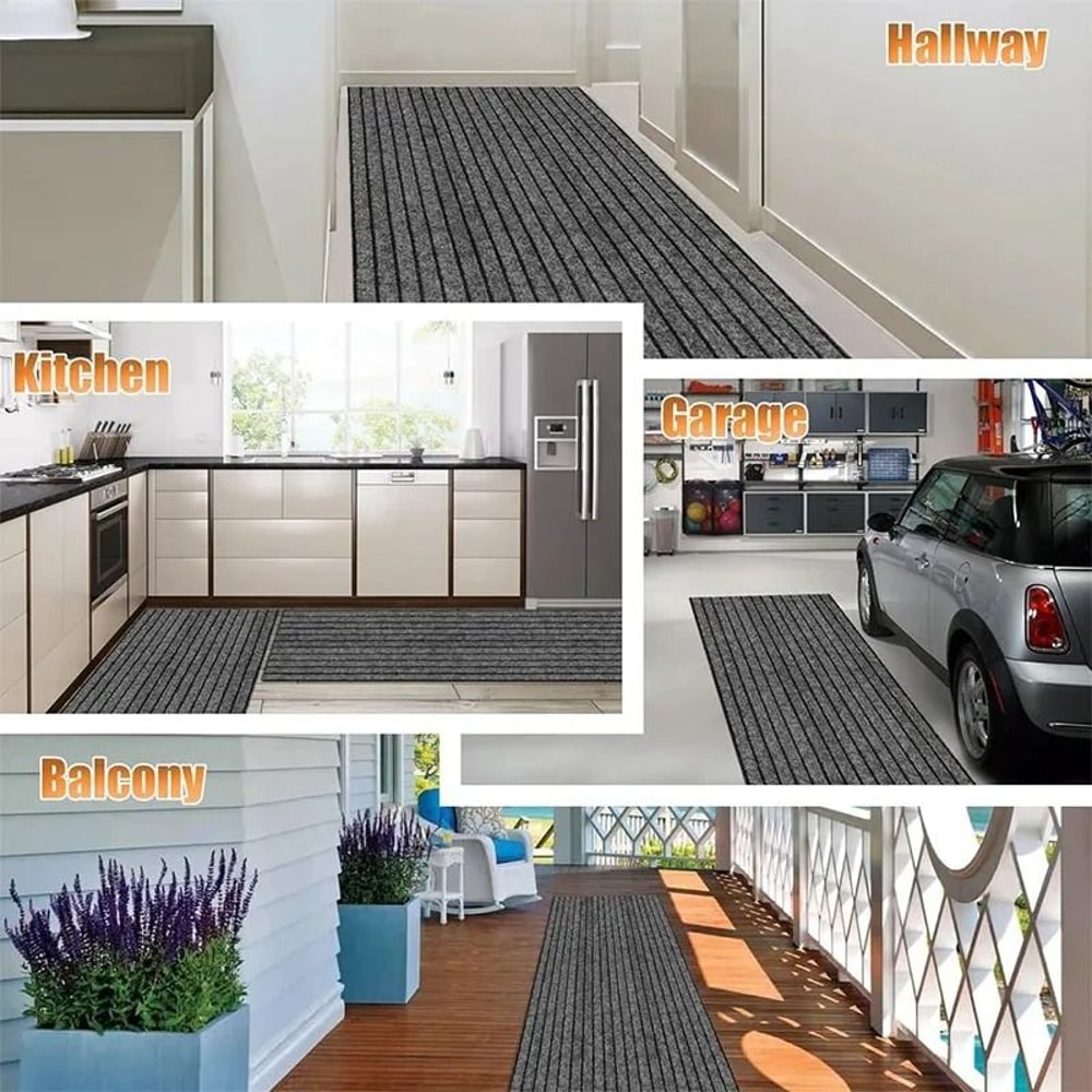 Self Adhesive Non Slip Floor Runner Mat For Kitchen Hallway And Doorway 4