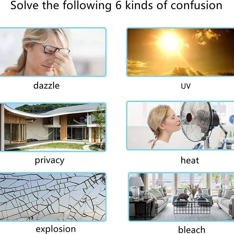 One Way Mirror Privacy Window Film Anti UV Heat Control Glass Sticker 4