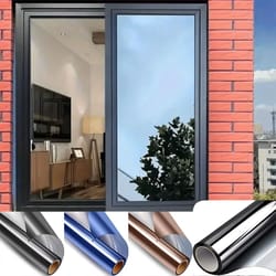 one way mirror privacy window film anti uv heat control glass sticker
