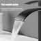 Modern Waterfall Bathroom Sink Faucet Dual Control Hot And Cold Mixer Tap 10