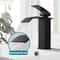 Modern Waterfall Bathroom Sink Faucet Dual Control Hot And Cold Mixer Tap 7
