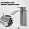 Modern Waterfall Bathroom Sink Faucet Dual Control Hot And Cold Mixer Tap 8