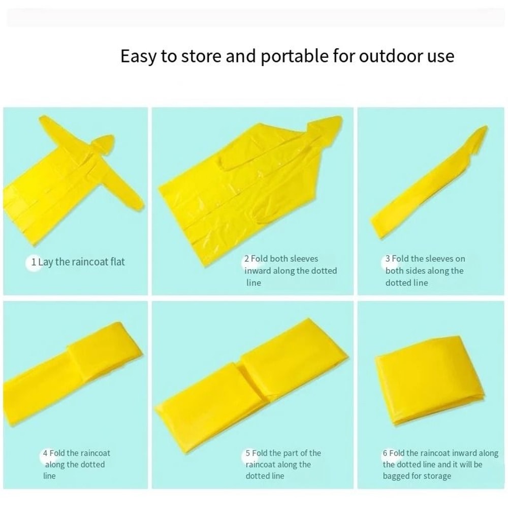 Thick EVA Waterproof Raincoat Unisex Outdoor Camping Rainwear Suit 3