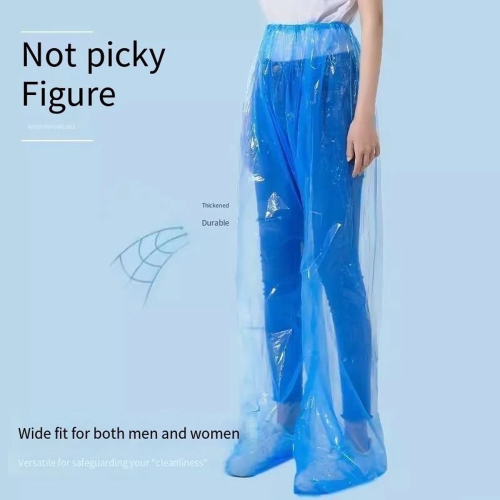 Disposable Waterproof Rain Pants Portable Outdoor Splash Proof Cycling Rainwear 6