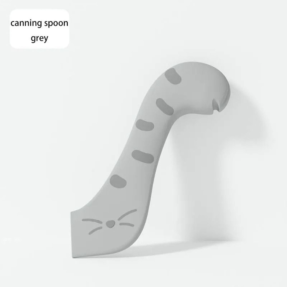 Multifunction Pet Feeding Spoon With Silicone Can Lid And Opener 3