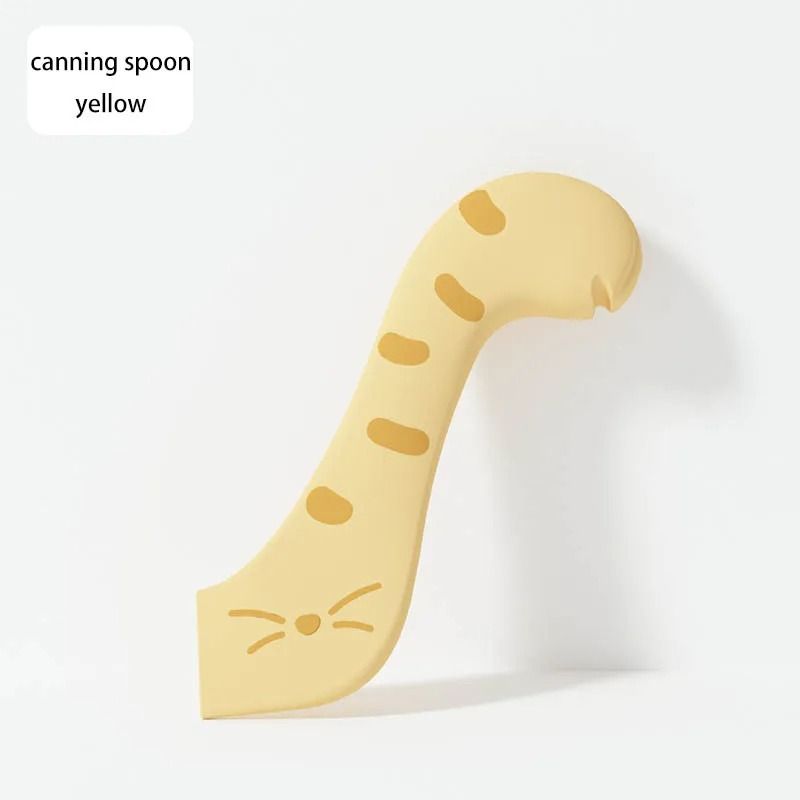 Multifunction Pet Feeding Spoon With Silicone Can Lid And Opener 2