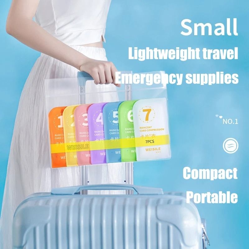 Disposable Thickened Rain Poncho Storm Proof Portable Travel Raincoat 2