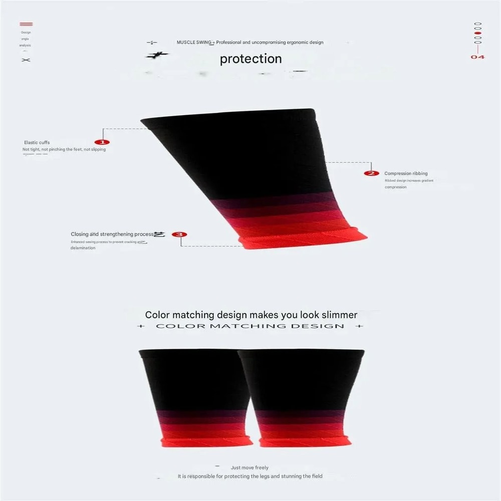 Calf Compression Sleeves For Running And Sports Muscle Support Pair 4