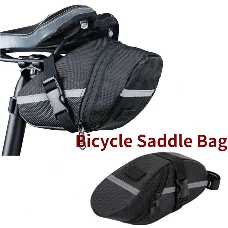 Waterproof Bicycle Saddle Bag Nylon Seat Storage For Road And Mountain Bikes 5
