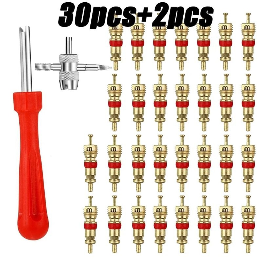 Copper Tire Valve Core Removal Tool With Cleaning Repair Kit For Car Bike Motorcycle 2