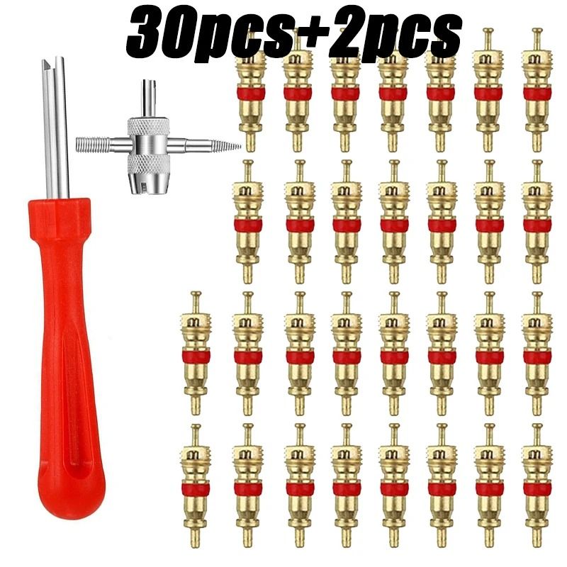 Copper Tire Valve Core Removal Tool With Cleaning Repair Kit For Car Bike Motorcycle 2