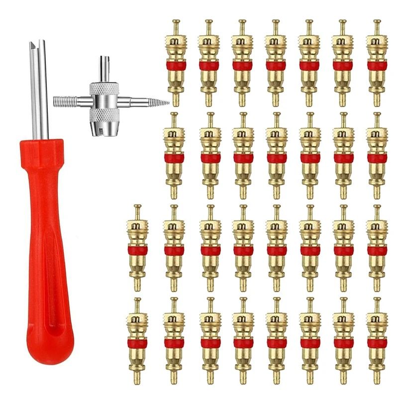 Copper Tire Valve Core Removal Tool With Cleaning Repair Kit For Car Bike Motorcycle 0