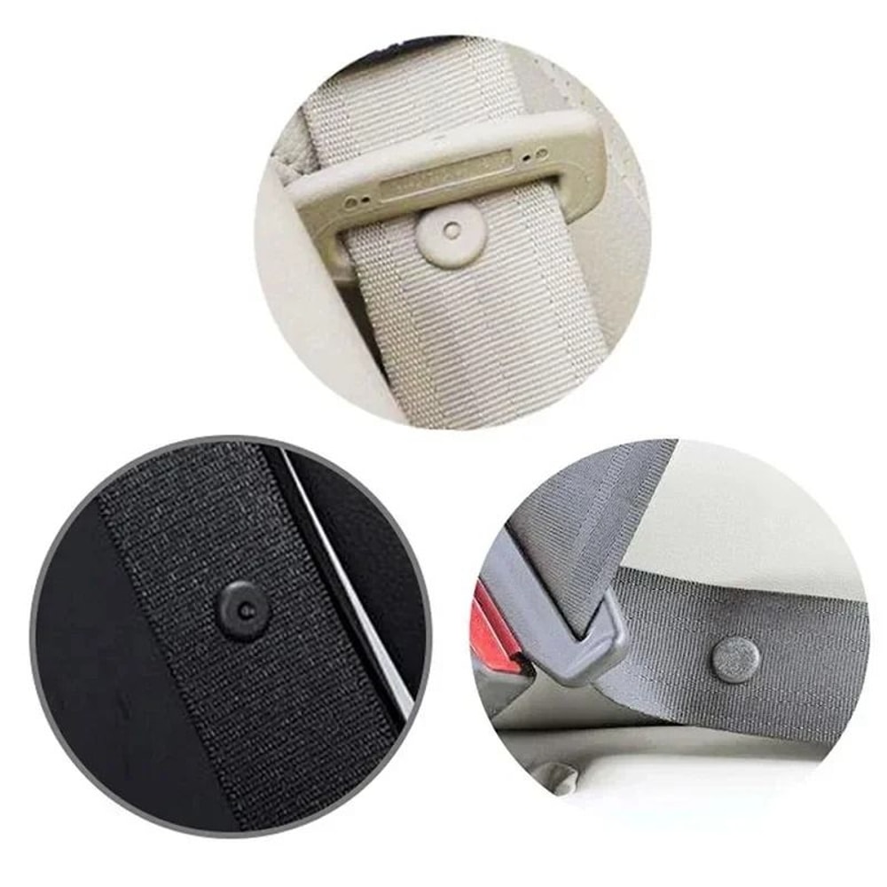 Car Seat Belt Stopper Buckle Anti Slip Spacing Limit Button Set 10