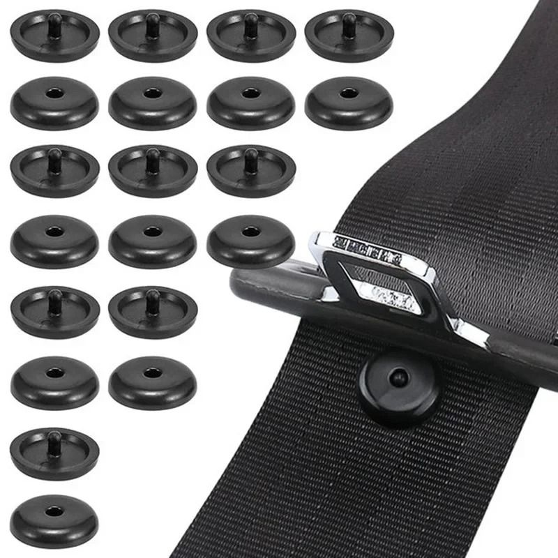 Car Seat Belt Stopper Buckle Anti Slip Spacing Limit Button Set 0