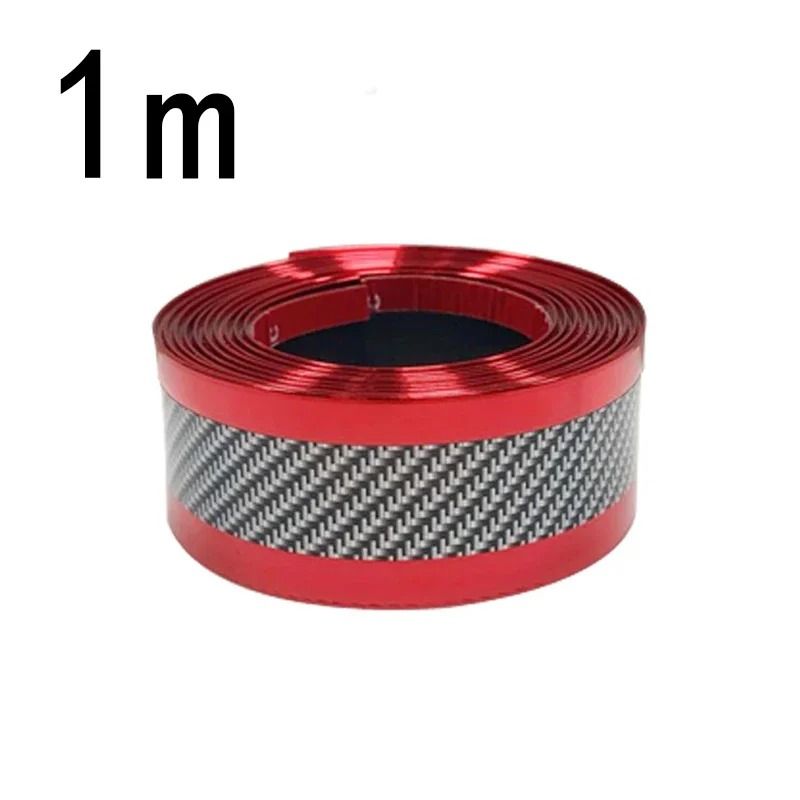 Car Door Sill Protector Anti Scratch Threshold Strip Carbon Fiber Style 1