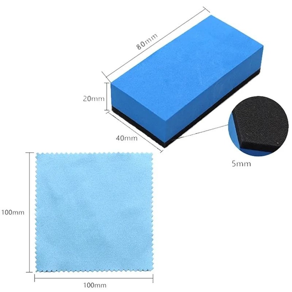 Ceramic Coating Sponge Applicator Nano Wax Pad For Car Glass And Paint 6