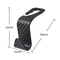 Carbon Fiber Car Seat Headrest Hooks Storage Hanger Organizer 4 Pack 8