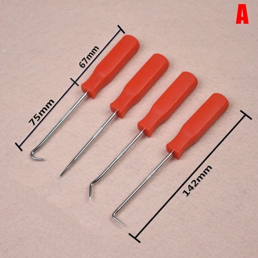 Long Pick And Hook Set O Ring Seal Remover Tool Kit 4 Piece 1
