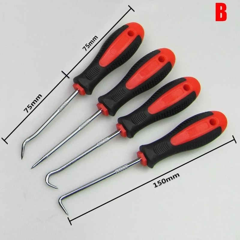 Long Pick And Hook Set O Ring Seal Remover Tool Kit 4 Piece 2