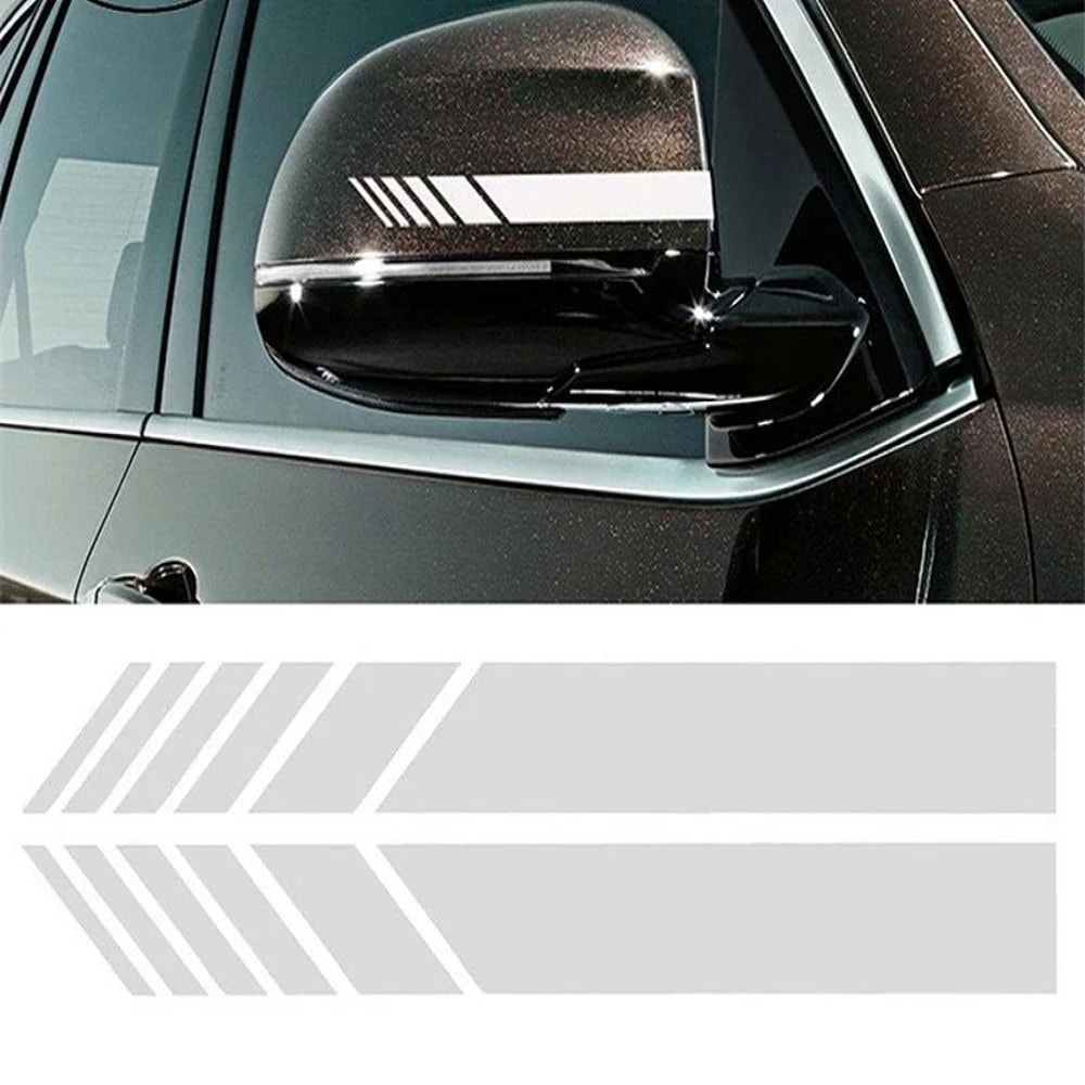 Reflective Car Stripe Stickers Rearview Mirror Vinyl Styling Decals 5