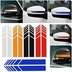 reflective car stripe stickers rearview mirror vinyl styling decals