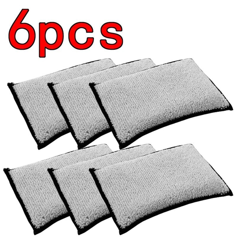 Microfiber Car Wash Pads Soft Absorbent Interior Cleaning Sponges 6 Pack 1