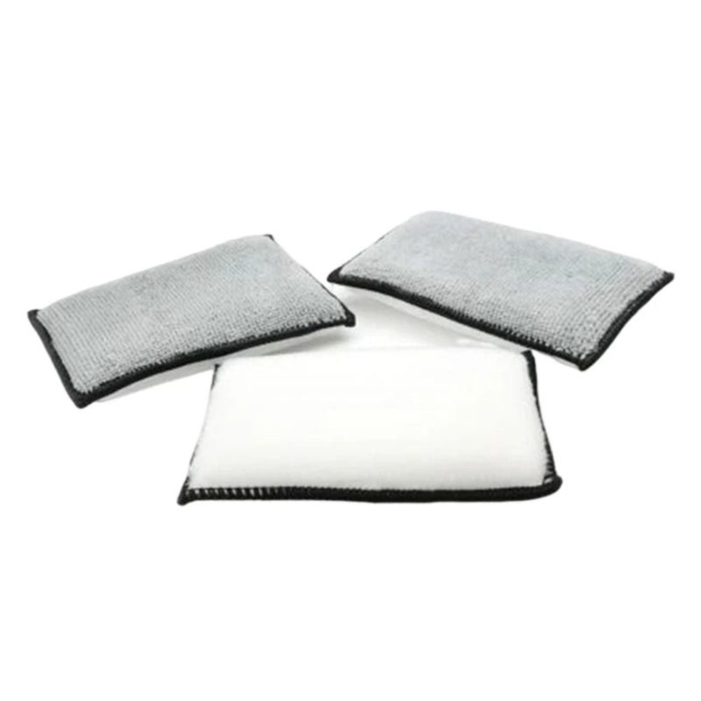 Microfiber Car Wash Pads Soft Absorbent Interior Cleaning Sponges 6 Pack 3