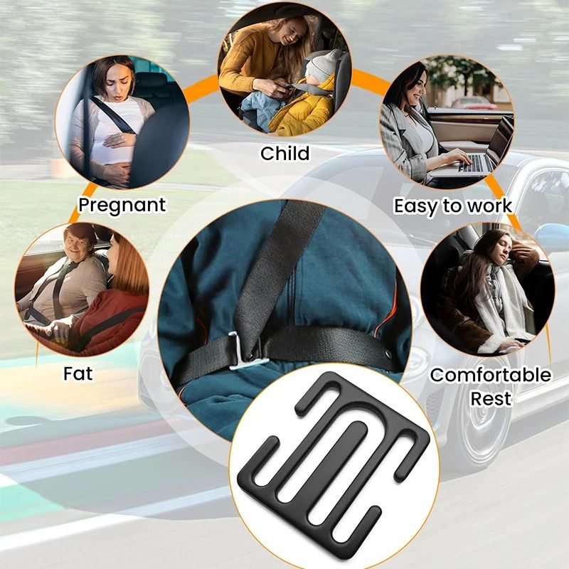 Child Seat Belt Adjuster Anti Neck Strap Safety Anchor For Cars 10