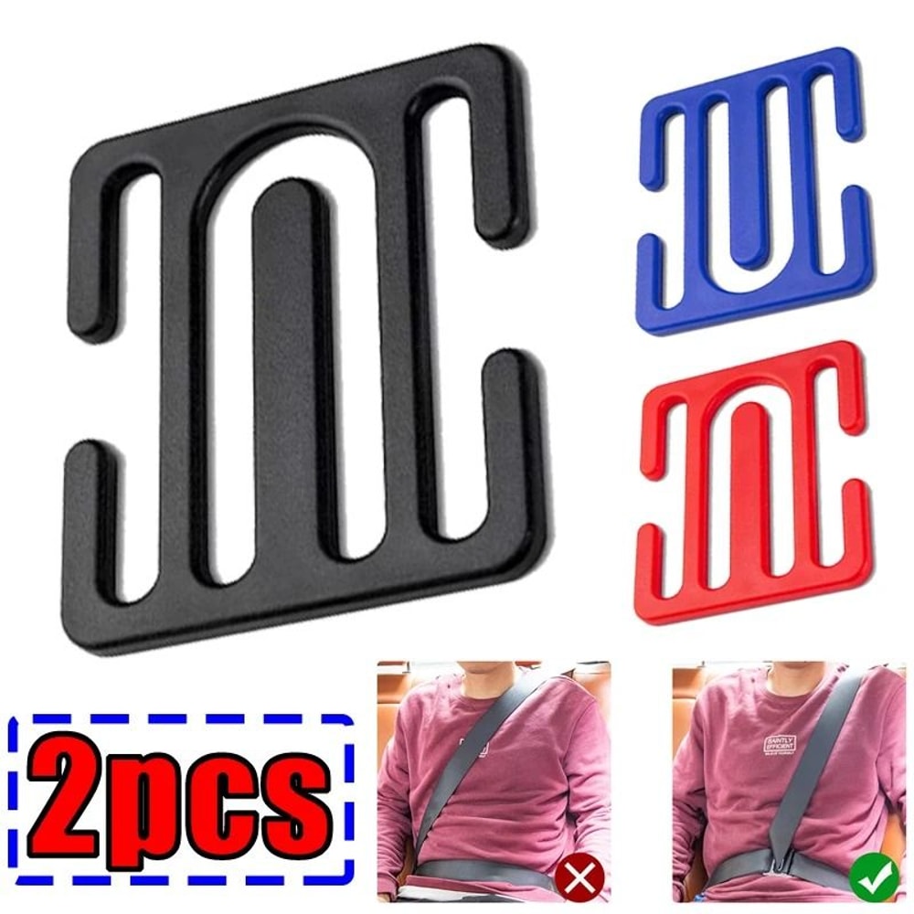 Child Seat Belt Adjuster Anti Neck Strap Safety Anchor For Cars 13