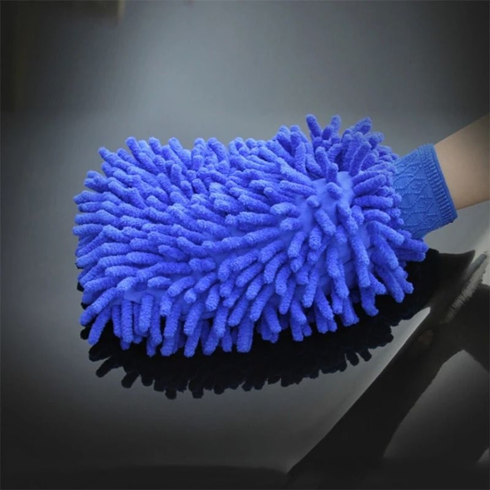 Microfiber Chenille Car Wash Glove Waterproof Thick Cleaning Mitt 2